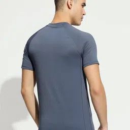 hummel Brand Logo Printed Round Neck Antimicrobial Compression T-shirt image 2