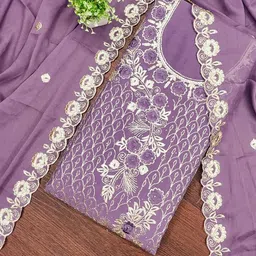 Maroosh Embroidered Silk Chiffon Unstitched Dress Material-picture-47