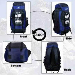 amicoleben Travel Rucksack for Outdoor Sport Camping Hiking Trekking Bag-Blue Rucksack - 65 L image 4