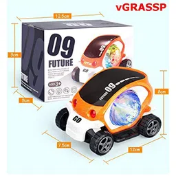 VGRASSP 360 Degree Rotating Car With Light & Music (Color May Vary) image 3