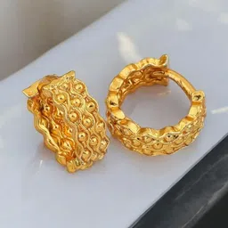 SHREE KRISHNA SHOPPING Gold-Plated Brass Earrings image 1