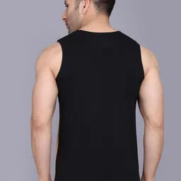 SLOWLORIS Pack Of 2 Printed Cotton  Vests- SL26 COMBO (LOUD WHITE) (ADV BLKGRY) image 5