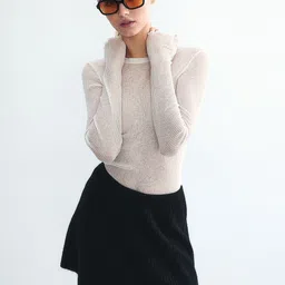 H&M Women Rib-Knit A-Line Mini Skirts-picture-24