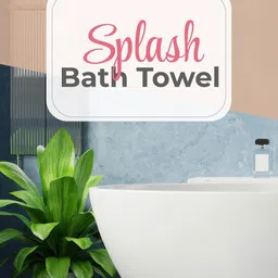 Florida Peach-Coloured & White Striped Cotton 350 GSM Bath Towel image 4