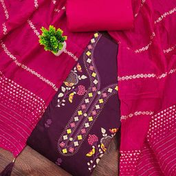 SHADOW & SAINING Embroidered Unstitched Dress Material-picture-38