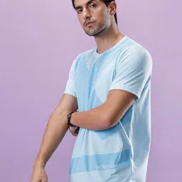 WROGN Men Abstract Printed Round Neck Pure Cotton T-shirt image 3