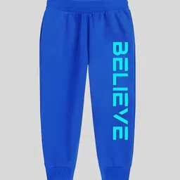 TICOSS Boys Pack Of 2 Typography Printed Pure Woolen Joggers image 4