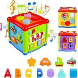 Plastic Baby Toddler 6 in 1 Activity Cube Musical Early Learning & Educational-image-64