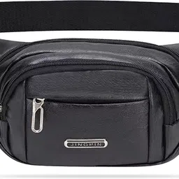 KRAPTICK PU Leather Waist Bag | Fanny Pack & Crossbody Bag for Travel, Running, Hiking & Gym | Waterproof & Lightweight Belt Bag | Adjustable Money Belt & Waist Pouch-picture-25