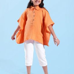 ARIAS By LARA DUTTA Girls Kimono Sleeve Cotton Kaftan Style Top-picture-26
