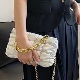 LULU & SKY PU Structured Sling Bag image 2