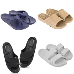 Feel alive Set Of 4 Ultra-Comfortable Lightweight Thong Flip-Flops-picture-41