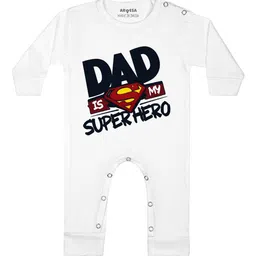 Arvesa Dad Is My Superhero Printed Bodysuit-picture-46