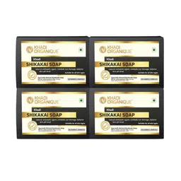 Khadi Organique Set Of 4 Ayurvedic Shikakai Soaps - 125 g Each-picture-21
