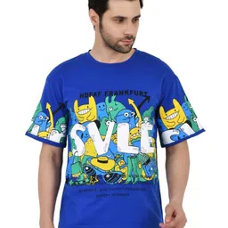 SAGEWARE Men Graphic Printed Round Neck Cotton Relaxed Fit T-shirt-picture-38