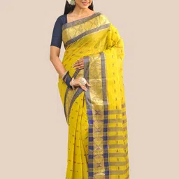 RAJ SAREE HOUSE Woven Design Pure Cotton Taant Saree-picture-30