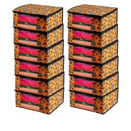 AMAK INC Orange Fabric Multi-Utility Wardrobe Organisers-picture-43