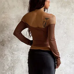 NOWI Off-Shoulder Crop Top image 2