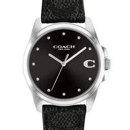 Coach Women Greyson Dial & Leather Textured Straps Analogue Watch 14504112-image-35