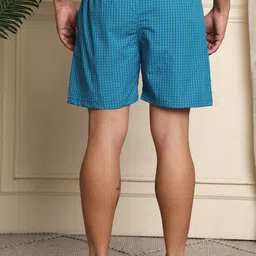 Mast & Harbour Pack Of 2 Checked Super Combed Cotton Boxers BOXCOM53-S image 4