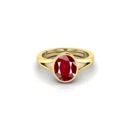 todani jems 5.25 KT Ruby Gemstone Panchdhatu Ring-picture-23