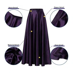 TILISM Women A-Line High Waist Flared Maxi Skirts image 3