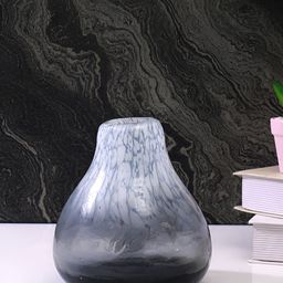 Myntra Elegant Homes White & Grey Printed Glass FlowerVases-picture-32