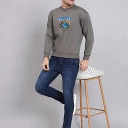 Obaan Men Printed Sweatshirt image 5