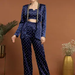 RIRASA Embroidered Top, Jacket With Trousers Co-Ords-picture-31