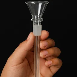 agnix Glass shooter Pipe 5 inch pack of 4 Borosilicate Glass Inside Fitting Hookah Mouth Tip image 3