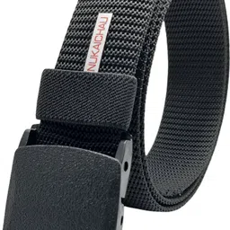 nukaichau Men Casual, Evening, Party Black Nylon Belt image 1