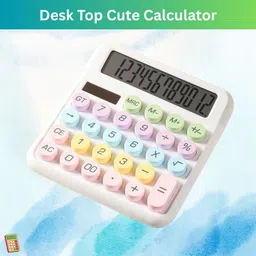 syara Desktop Cute Calculator, 12-Digit Large Display With Aesthetic Candy ColorP40 Desktop Cute Calculator, 12-Digit Large Display With Aesthetic Candy ColorQ40 Basic Calculator-picture-25
