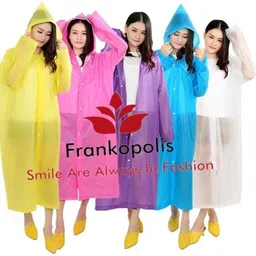 frankopolis Solid Women Raincoat image 4