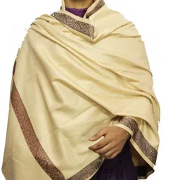 Hometail Wool Solid, Striped Men Shawl image 2