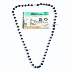 Original Karungali Malai - Genuine Black Ebony Wood Mala With Lab Certificate Wood Chain-image-61