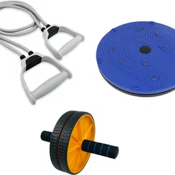 livox Tummy Twister Abdominal ABS Exercise, Ab Wheel Roller And Toning Resistance Tube Ab Exerciser image 1