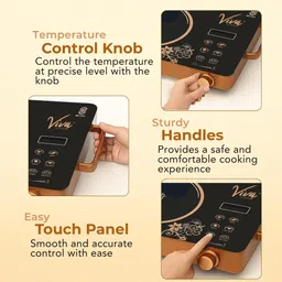 viva electric 2200 W Infrared Cooktop Touch Panel image 5