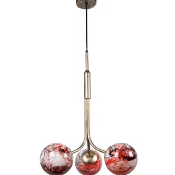 decorativeray Cluster Pipe Hanging with 3D Glass in Antic Finishing image 4