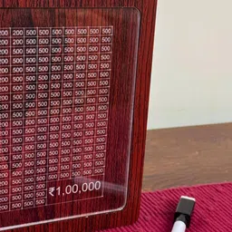 zesta Money Saving Piggy Bank ,Wooden Piggy Bank With Numbers Cash Box image 5