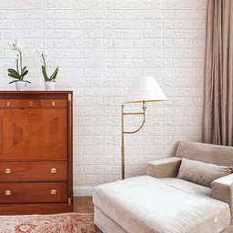 ingorala Embossed Decorative White Wallpaper image 3