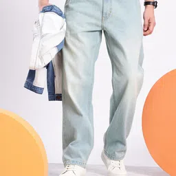 Aeropostale Men Pure Cotton Baggy Light Fade Jeans-image-15