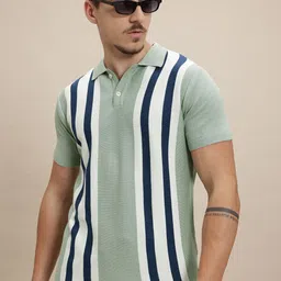 The Roadster Lifestyle Co. Striped Polo Collar T-shirt-picture-22