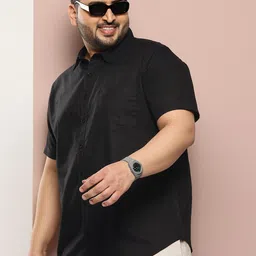 Sztori Men Plus Size Solid Casual Shirt image 1