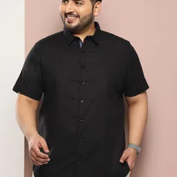 Sztori Men Plus Size Solid Casual Shirt image 3