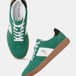 U.S. Polo Assn. Men Green Suede Sneakers-picture-47