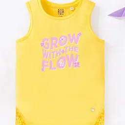 Ed-a-Mamma Kids Yellow Graphic Print T-Shirt-image-18