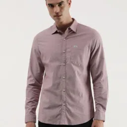 Lee Red Cotton Slim Fit Shirt-picture-10