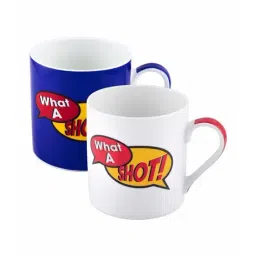 Goodhomes Multicolor Bone China Coffee Mugs (350 ml) - Set of 2 image 3