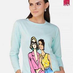 Metronaut Women 2 Printed Bio Finish Applique T-shirt-picture-40