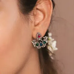 Shaya 92.5 Sterling Silver Feeling Chhail Earrings for Women-image-62